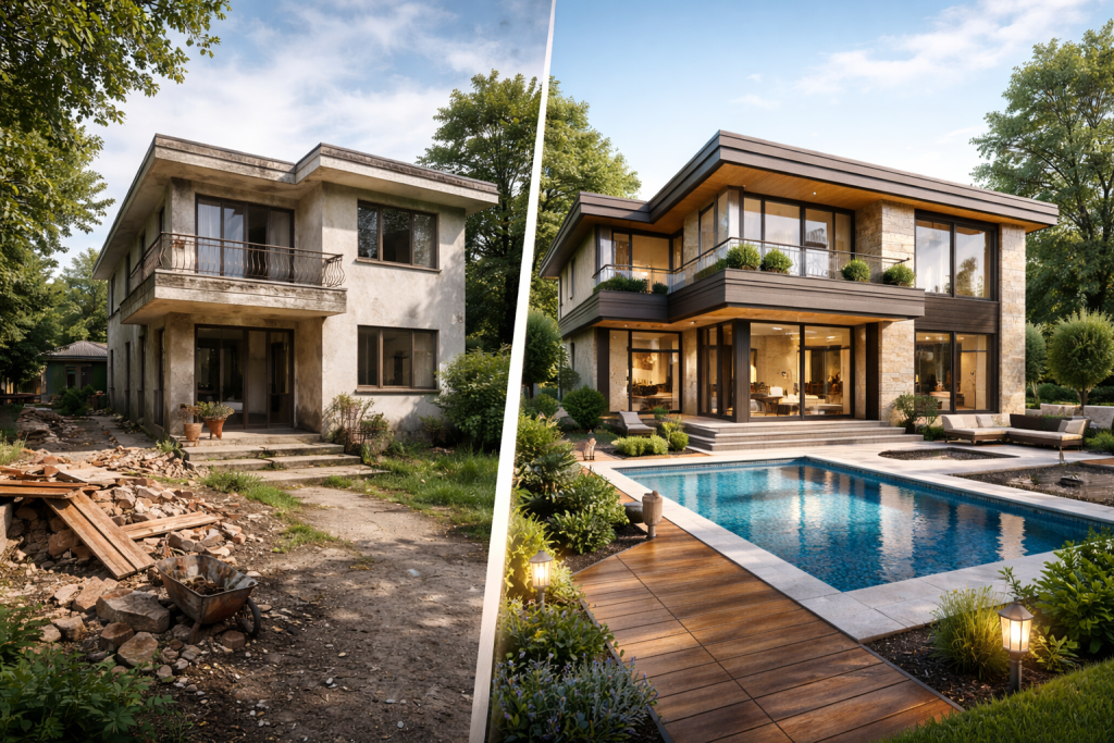 بازسازی ویلا در کرج